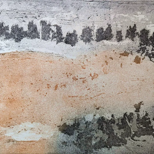 Niemeyer-Holstein, Otto "Buhnenpfähle", Aquatinta, 1976, 26,8x34,2 cm