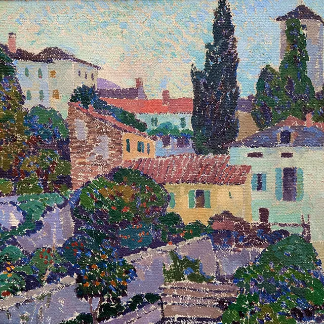 Scheele, Hugo "Italienische Landschaft", Öl, um 1910/14, 48x64,5 cm