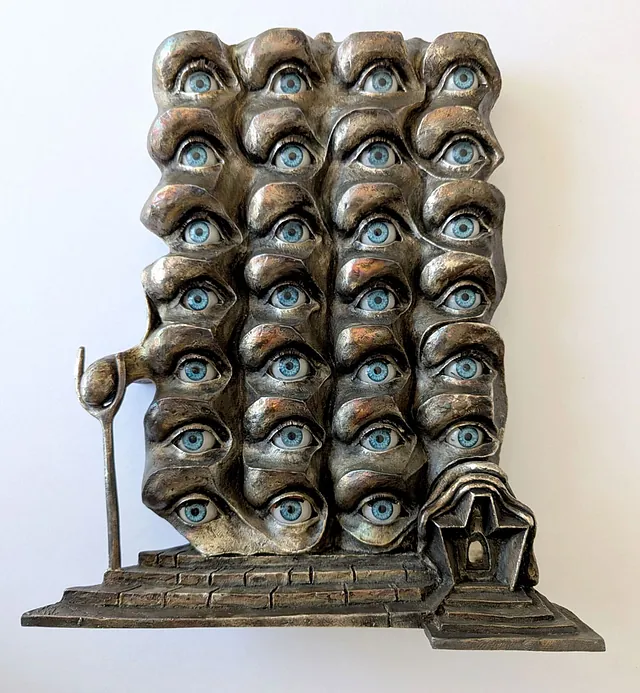 Salvador Dali - Die surrealistischen Augen, Bronze 1980