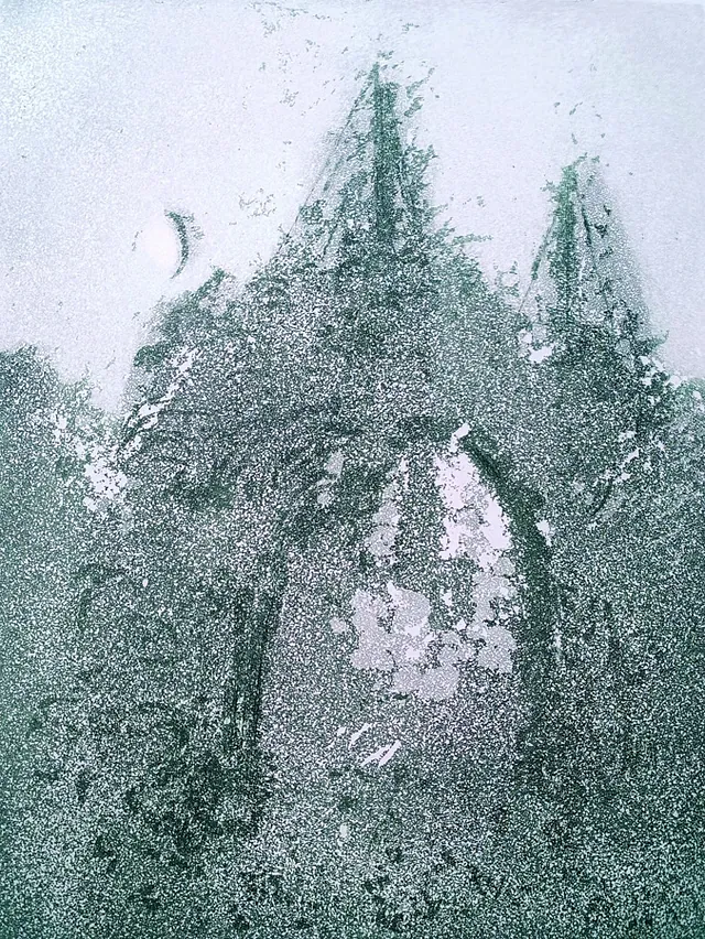 Niemeyer-Holstein, Otto - Tor - Mond, Aquatinta, 1980, 32x24 cm 