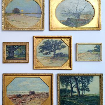 Hille, Anton – Konvolut von 7 Ölbildern mit Ansichten der Insel Vilm bei Rügen (1887)
