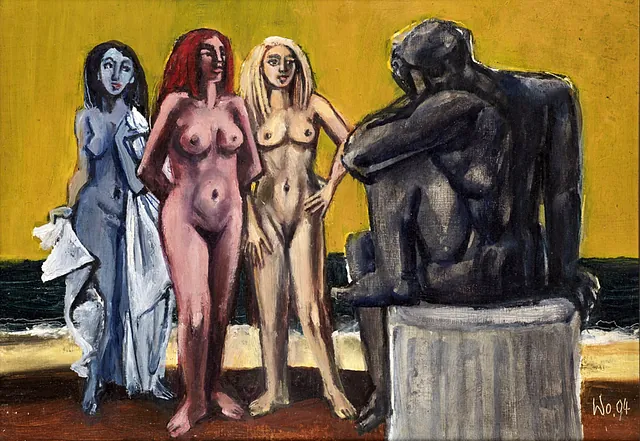 Walter Womacka - Schwere Wahl, Öl 2004