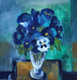 Austen, Rudolf „Blumenstilleben“, Öl auf Leinwand, 1993, 52x50 cm