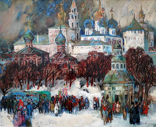 Schmied, Wilhelm Sagorsk Öl auf Hartfaserplatte, 1970, Maße 85x105 cm 