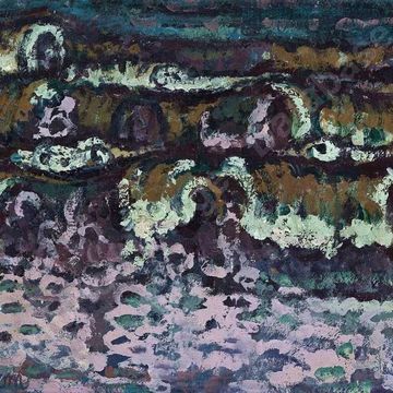 Manigk, Otto „Wellen I“, Öl auf Pappe, 1938, 33x38 cm, WVZ-Nr. 85